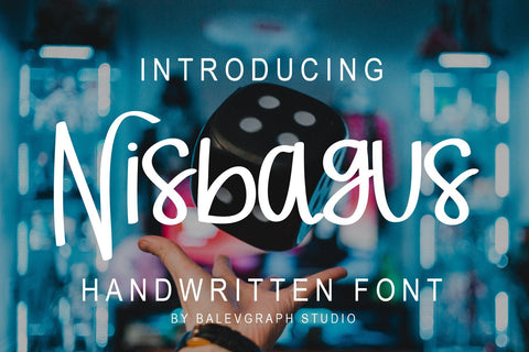 Nisbagus Handwritten Brush Font Balevgraph Studio 