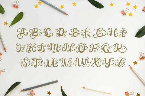 Nisha Monogram Font LetterdayStudio 