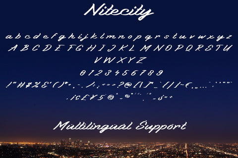 Nitecity | Modern Brush Font Font Katario Studio 