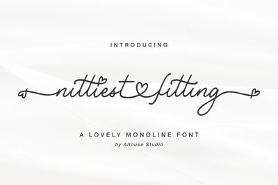 Nittiest Fitting Font Allouse.Studio 