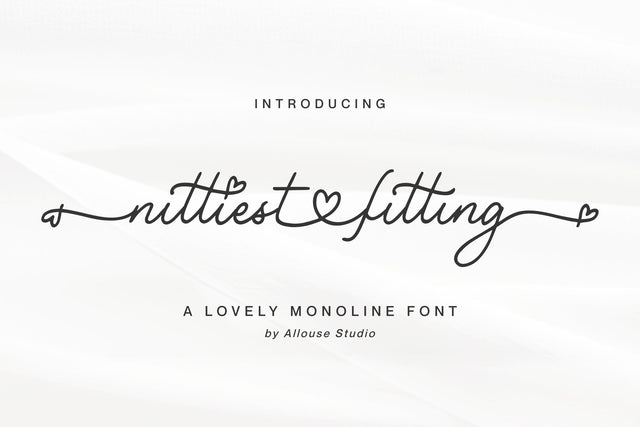 Nittiest Fitting Font Allouse.Studio 