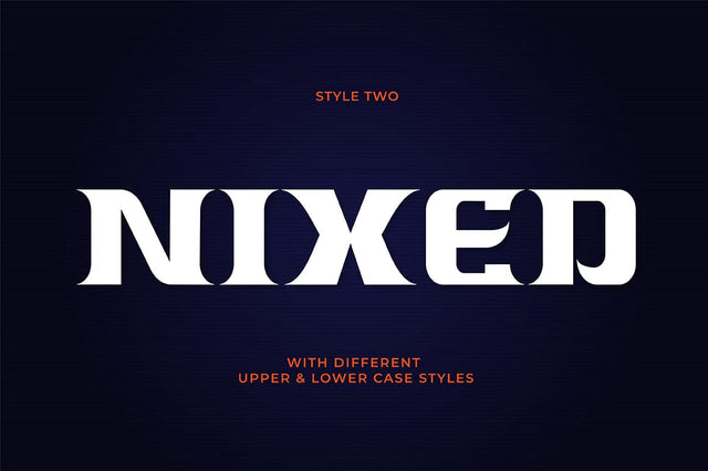 NIXED Font gatype 