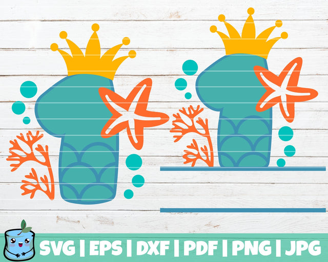 No 1 Mermaid SVG MintyMarshmallows 