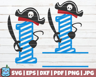 No 1 Pirate SVG MintyMarshmallows 