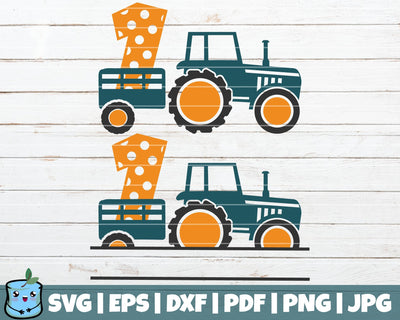 No 1 Tractor SVG MintyMarshmallows 