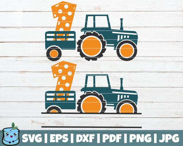 No 1 Tractor SVG MintyMarshmallows 