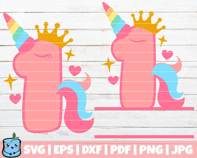 No 1 Unicorn SVG MintyMarshmallows 