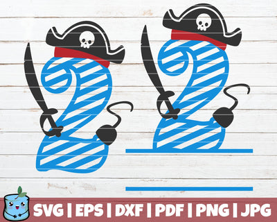 No 2 Pirate SVG MintyMarshmallows 