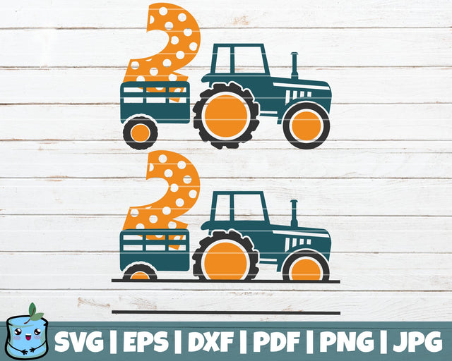 No 2 Tractor SVG MintyMarshmallows 