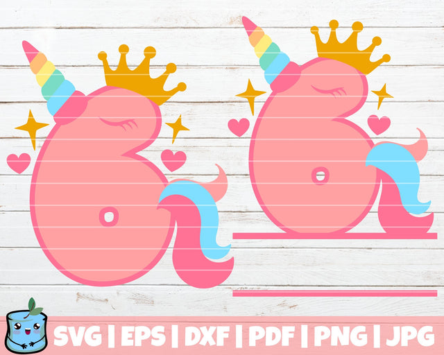 No 6 Unicorn SVG MintyMarshmallows 