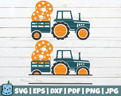 No 8 Tractor SVG MintyMarshmallows 