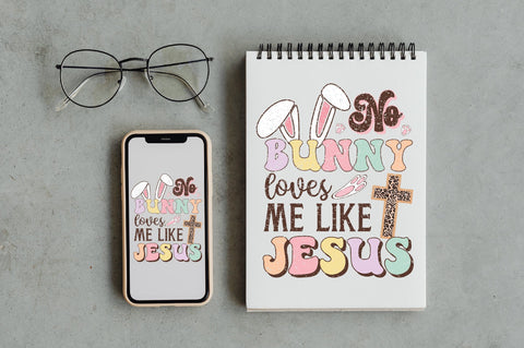 No Bunny Loves Me Like Jesus Sublimation Sublimation Jagonath Roy 