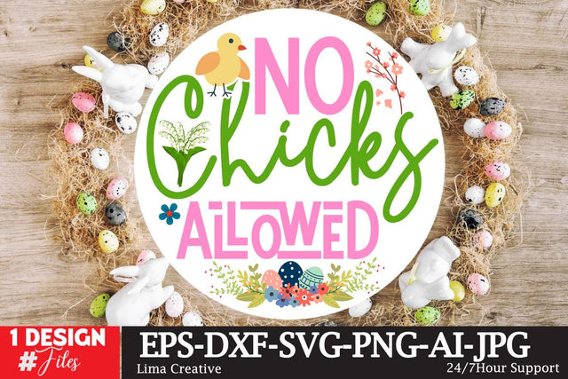No Chicks Allowed Sign SVG SVG Insomnia Std 