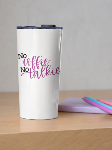 No Coffee No Talkie SVG Cut File for Silhouette | Designs for Cricut | Funny SVG Cut Files SVG Maple & Olive Designs 