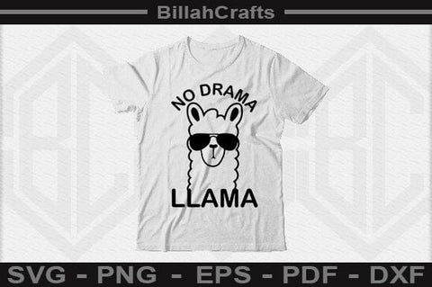 No Drama Llama SVG File SVG BillahCrafts 