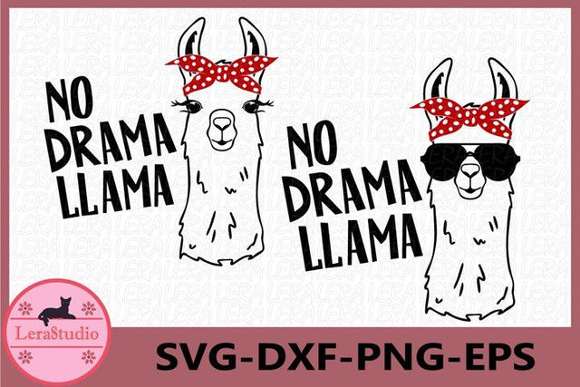 No Drama Llama svg SVG Lerastudio 