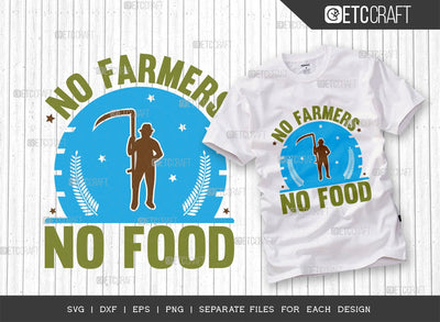 No Farmers No Food Svg Cut File | Farm Svg | Farmer Svg | Farmhouse Svg | Food Svg | Farm Life Svg | Quote Design SVG ETC Craft 
