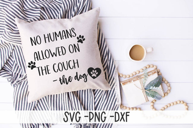 No Humans Allowed SVG-Dog SVG-Funny Pet SVG SVG Linden Valley Designs 