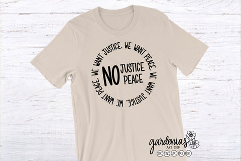 No Justice No Peace SVG SVG Gardenias Art Shop 