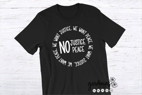 No Justice No Peace SVG SVG Gardenias Art Shop 