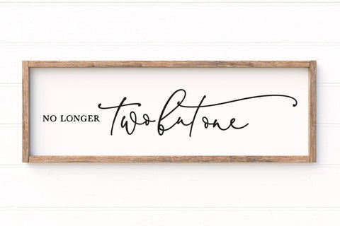 No Longer Two But One SVG SVG So Fontsy Design Shop 