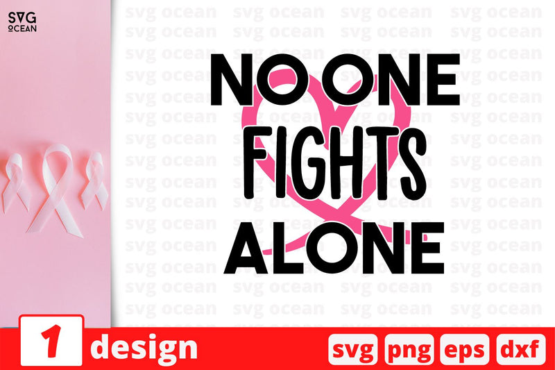 No one fights alone SVG Cut File SVG SvgOcean 