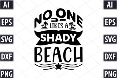 No one likes a shady beach SVG SVGista 