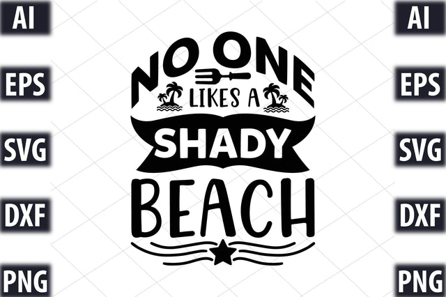 No one likes a shady beach SVG SVGista 