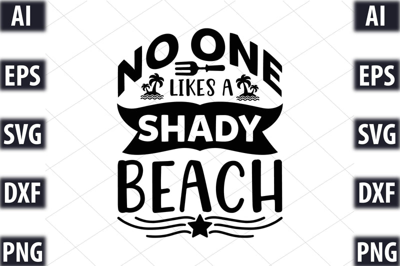 No one likes a shady beach SVG SVGista 