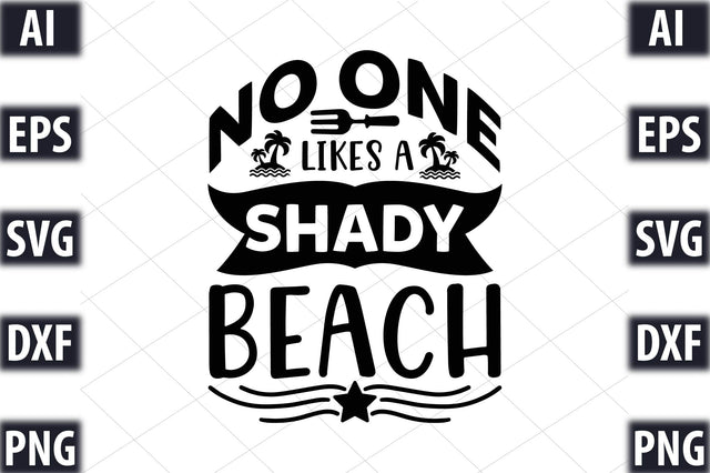 No one likes a shady beach SVG SVGista 