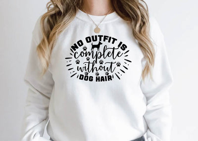no outfit is complete without dog hair SVG Design SVG farhad farhad 