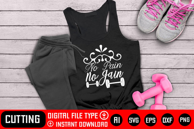 No Pain No Gain SVG CraftlabSvg29 