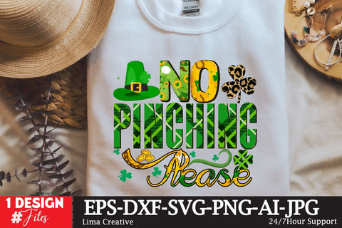 No Pinching Please St.Patrick's Day Sublimation PNG SVG Insomnia Std 