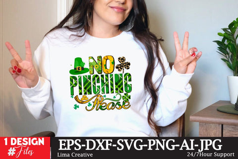 No Pinching Please St.Patrick's Day Sublimation PNG SVG Insomnia Std 