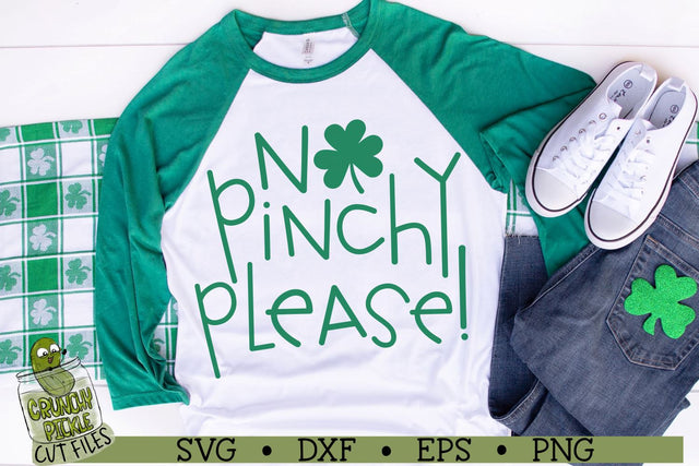 No Pinchy Please - St. Patrick's Day SVG File SVG Crunchy Pickle 
