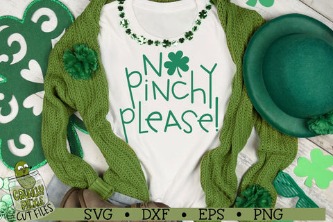 No Pinchy Please - St. Patrick's Day SVG File SVG Crunchy Pickle 