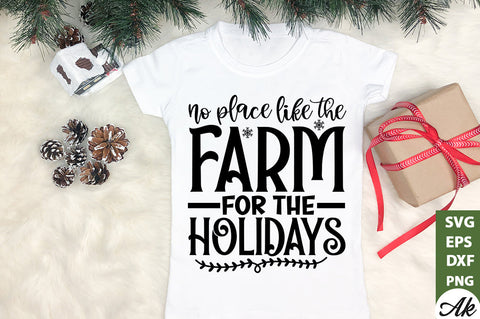 No place like the farm for the holidays svg SVG akazaddesign 