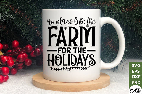 No place like the farm for the holidays svg SVG akazaddesign 