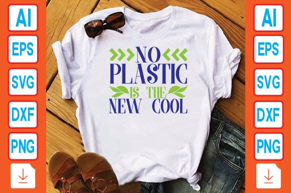 No Plastic is the New Cool SVG Craftlabsvg24 