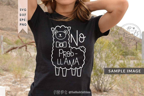 No prob-llama | Funny cut file SVG TheBlackCatPrints 