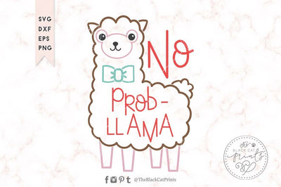 No prob-llama | Funny cut file SVG TheBlackCatPrints 