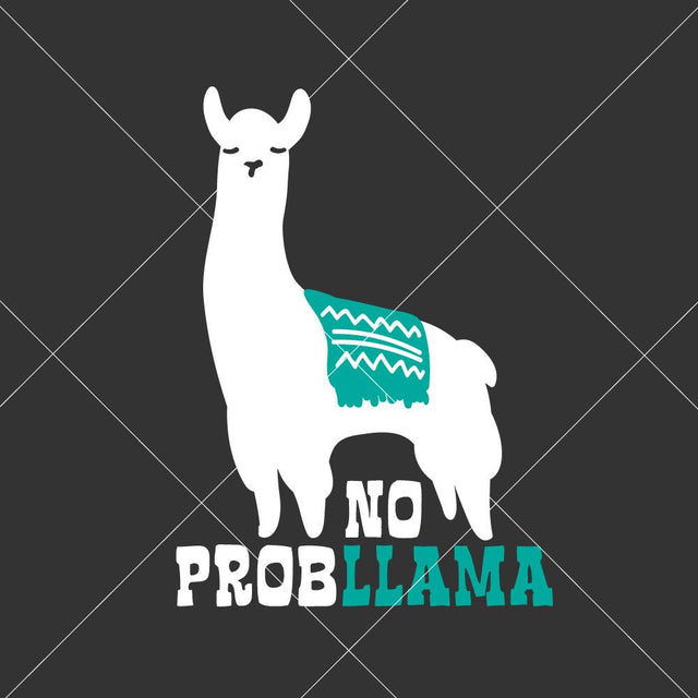 No Probllama SVG Chameleon Cuttables 