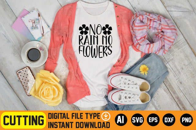 No Rain No Flowers SVG CraftlabSvg29 