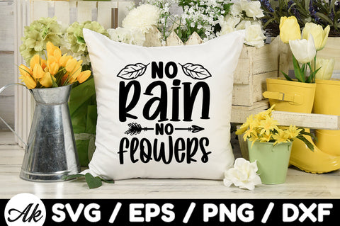 No rain no flowers svg SVG akazaddesign 