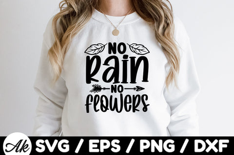 No rain no flowers svg SVG akazaddesign 