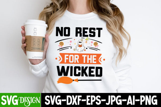No Rest For The Wicked SVG Cut File, No Rest For The Wicked SVG Design, Halloween Sublimation PNG, Halloween SVG Bundle,Halloween SVG Quotes,Halloween PNG, Halloween SVG SVG BlackCatsMedia 