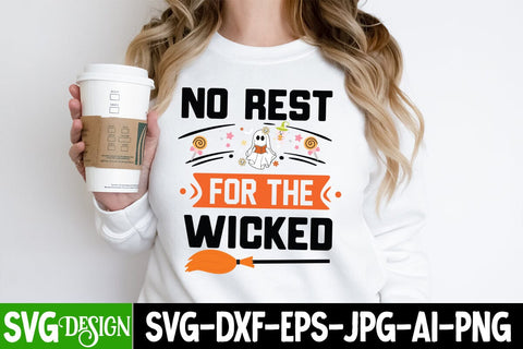 No Rest For The Wicked SVG Cut File, No Rest For The Wicked SVG Design, Halloween Sublimation PNG, Halloween SVG Bundle,Halloween SVG Quotes,Halloween PNG, Halloween SVG SVG BlackCatsMedia 
