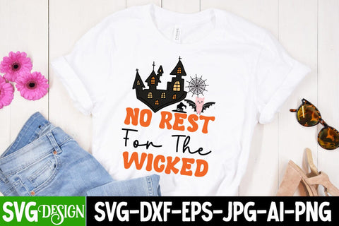 No Rest For the Wicked SVG Cut File, No Rest For the Wicked SVG Design, Trick or Treat SVG Design, Halloween Sublimation PNG, Halloween SVG Bundle,Halloween SVG Quotes,Halloween PNG, Halloween SVG SVG BlackCatsMedia 
