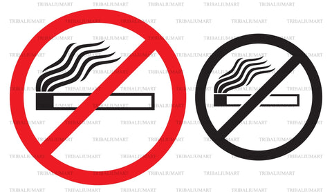 No smoking sign SVG TribaliumArtSF 