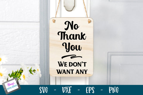 No Soliciting Sign Bundle | 6 Door Sign Designs SVG Stacy's Digital Designs 